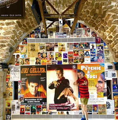 Hundreds of posters from 55 years of Uri GELLER shows around the world.